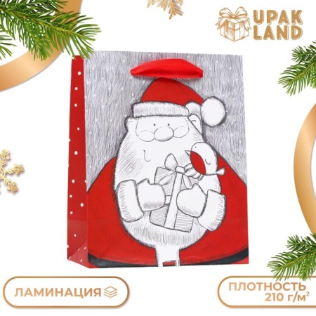 Пакет ламинированный «Подарки Деда Мороза» 11,5 х 14,5 х 6 см-2