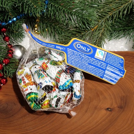 Chocolate Dairy Figure "Snowmen", 85 ± 5 g-1