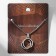 Male pendant, "viking" Webace weave, color black silver, 60 cm