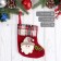Nosok for gifts "Christmas song" Santa Claus, 13x17 cm, red