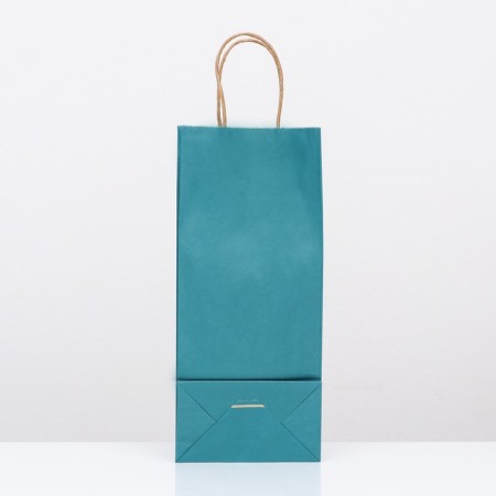 Craft package for a bottle, “azure”, 14 x 8 x 32 cm-2