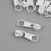 Galanterery Castle for Lightning "Spiral", No. 3, without a stopper, 10 pcs, white color