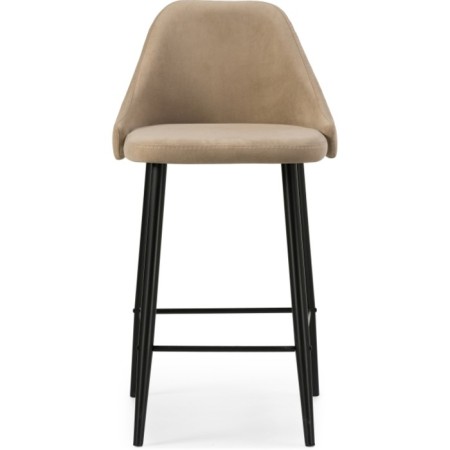 Harmar jama metal/velor, black/beige 46x53x90 cm-1