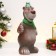 Piggy bank "Bear in a hat" brown, 27 cm