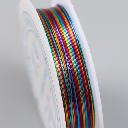 Biser wire d 0.4 mm, 12 m, multi -colored No. 1-2