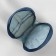 Embroidery bag, 2 compartments with lightning, with handles, d = 35 × 12 cm, color blue