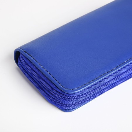 Women's wallet with lightning, blue color-2