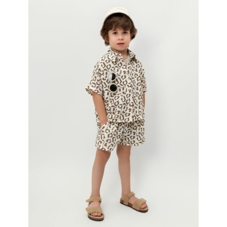 Muslim children's suit Amarobaby Easy, height 122 cm, print leopard-22