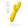 Eromantica Mia Vacuum-wave stimulator with vibration and tongues, 22 cm, silicone, yellow color