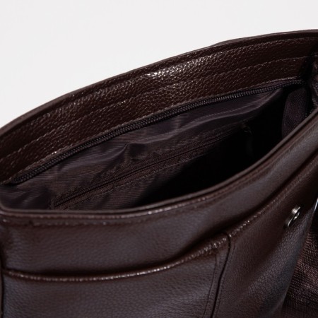 Male bag, brown color-6