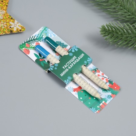 Growing gift pencils mini "blue spruce + pine" set 2 pcs.-5