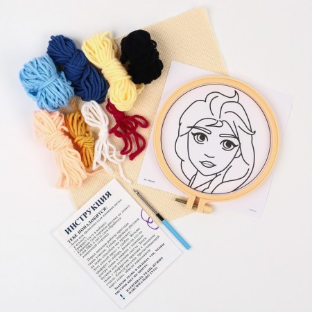 Set for creativity carpet embroidery "Elsa", cold heart-1