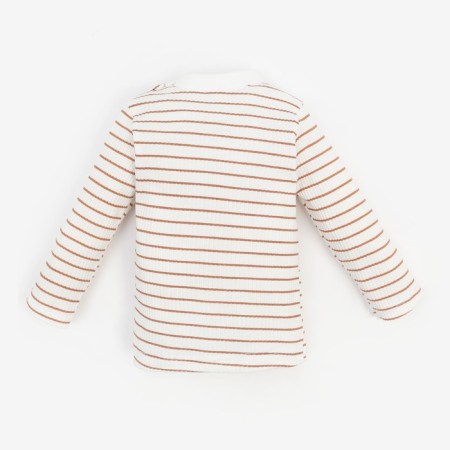 Longslit children's baby, Basic Line, height 68-74 cm, beige strip-5