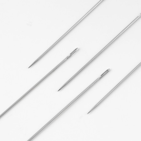 Sewing needles “Assorted”, D = 0.5 / 0.6 / 0.7 / 0.8 mm, 3.4 - 4.4 cm, 16 pcs-1