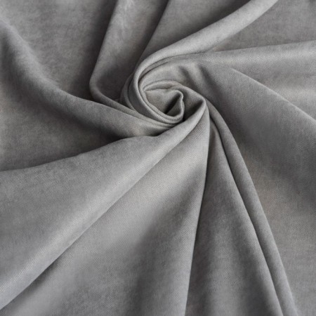 Set of curtains "Soft", size 240 x 270 cm - 2 pcs, gray-1