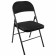 Folding stool Brabix Golf Plus CF-003 Comfort, black frame, black fabric
