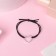 Hair gum "Daphne" heart, 4.5 cm