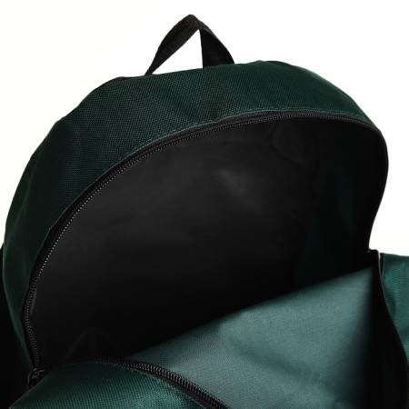 Youth backpack with lightning, external pocket, green color-5