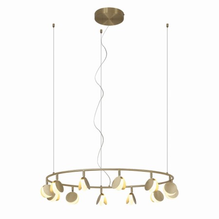 Suspended chandelier Mantra Shell, Led, 2650lm, 3000k, 300 mm, gold color