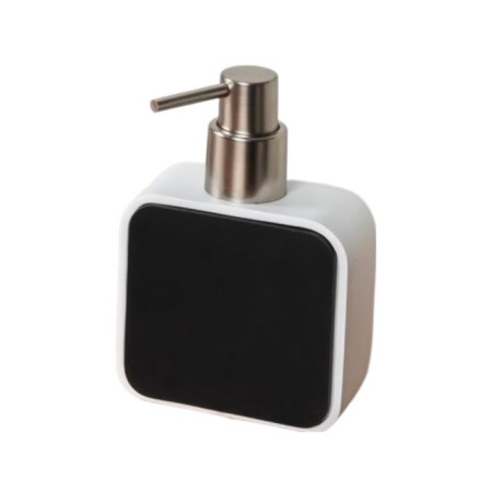Soap dispenser, 14.5x10x5 cm, white-black