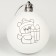 Set for creativity. New Year's balls for coloring "Magic Gift", 2pcs