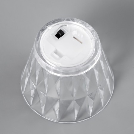 The nightlight "Prism" LED from LR1130 batteries is transparent 6.8x6.8x12 cm-5
