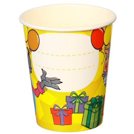 Paper glass "Happy Birthday!", 250 ml, Soyuzmultfilm-2