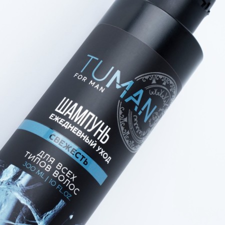 Shampoo for all types of hair, refreshing, 300 ml, Tuman by ural lab-7