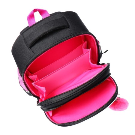 Frame saturan, 36 x 28 x 20 cm, Grizzly, from Plyusha, + keychain, black/pink-7
