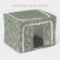 COVFR for storing things LEAVES, 50 × 40 × 33 cm, 66 liters, green color