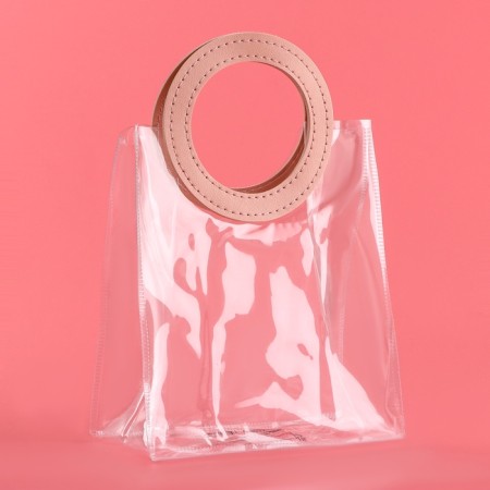 Gift package from PVC, pink, 17 x 15 x 8 cm-1
