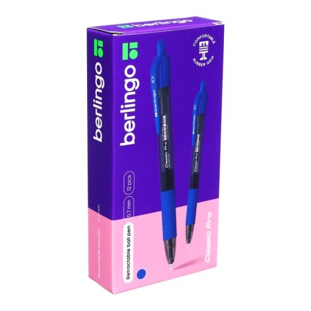 Handle Automatic Ball Classic Pro, Node 0.7 mm, blue ink, flu-4