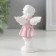 Polystone souvenir "Snowty angel in color toga with violin" 7.2x3.5x2.8 cm