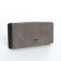 Women's wallet on the button, gray color