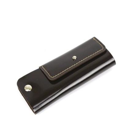 Keys case, brown dark smooth