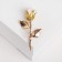 Brooch "Rose", white-green color in gold