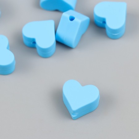 Busina Silicon "Heart" Vasilkovaya d = 1.4 cm
