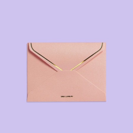 Gift envelope "With Love", embossing, designer paper, 9 × 7 cm-1