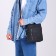 Male bag, terra dever, black color