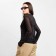 Jumper (longshille) Women's mesh mist, size 44, black