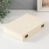 Casket wood under the painting "rectangular" without a lock 22.5x16x4 cm