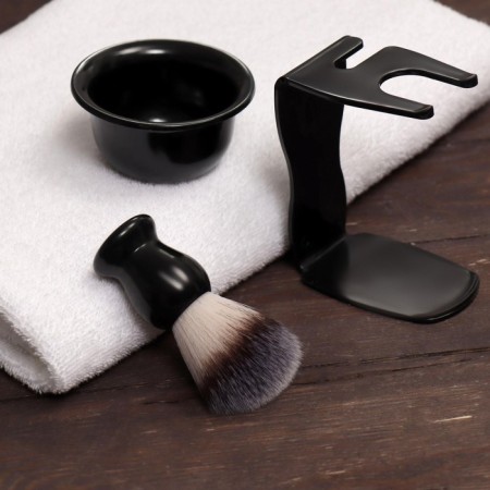 Set for shaving "Premium shave", 3 items, in a cardboard box, black color-2