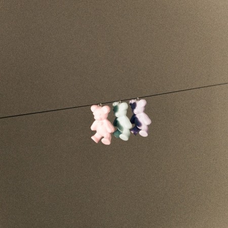 Bead "Bear" (set 10 pcs.), 3.4 × 2.4 × 1 cm, light pink color-2