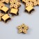 Beads for creativity plastic "Ethno. Star Flower" set of 20 g 1.9x1.9x0.7 cm