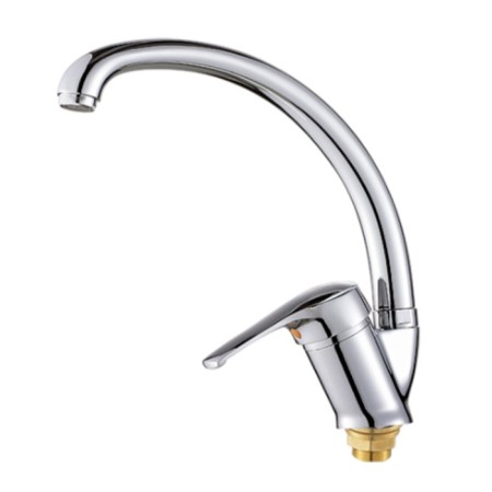 RMS SL50-011F kitchen mixer, single-leaf, high swivel spout, chrome