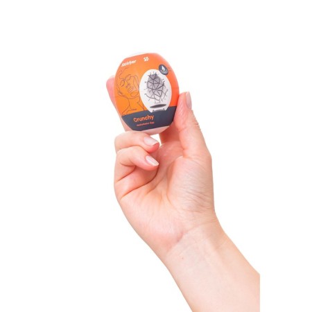 Unrealistic masturbator Satiffyer Egg Single (Crunchy), TPE, Orange color-3