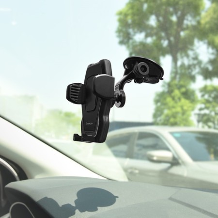 Hoco CA31 car holder, suction cup, black-8