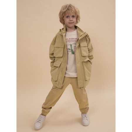 Pants for boys, height 134 cm, sandy color-6