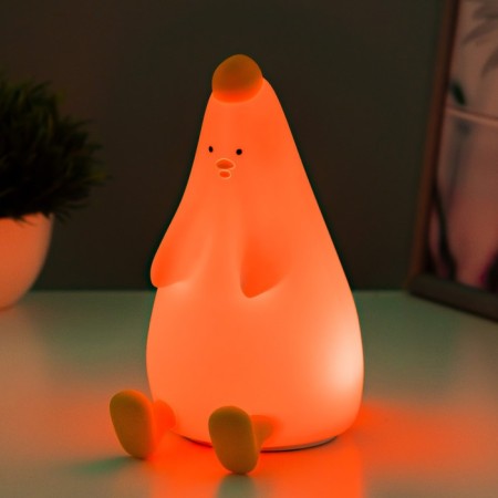 Antistress nightlight "Kurochka" LED USB AKB White 9x14.3x17 cm Risalux-3