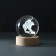 Souvenir glass backlight "Shar. Power of Russia" d = 6 cm stand wood, usb